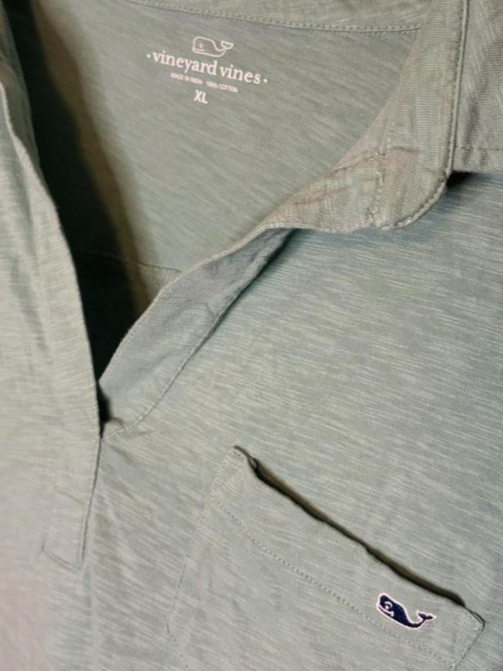 Vineyard Vines Women’s Green Polo Long Sleeve Top - Picture 3 of 3